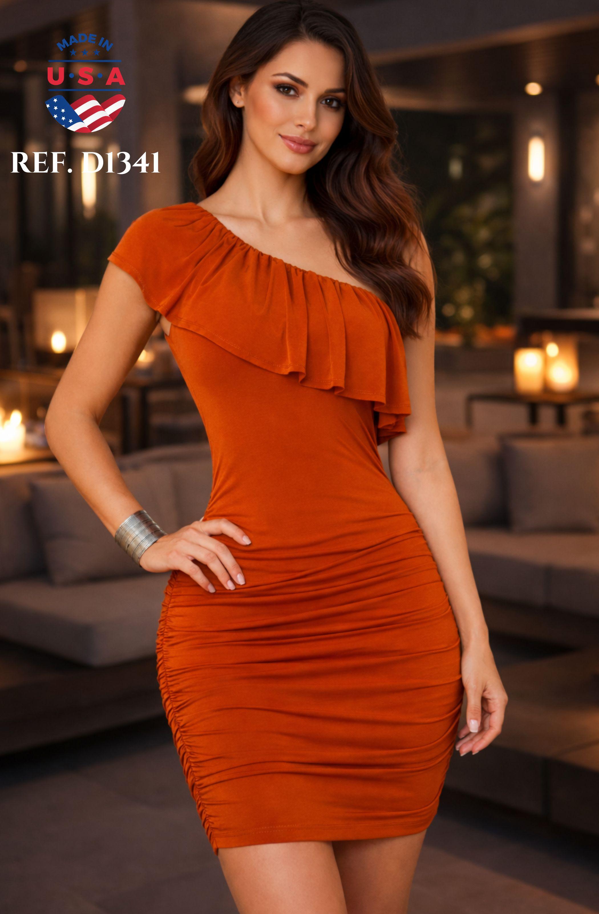 VESTIDO CASUAL SEXY MANGA CORTA