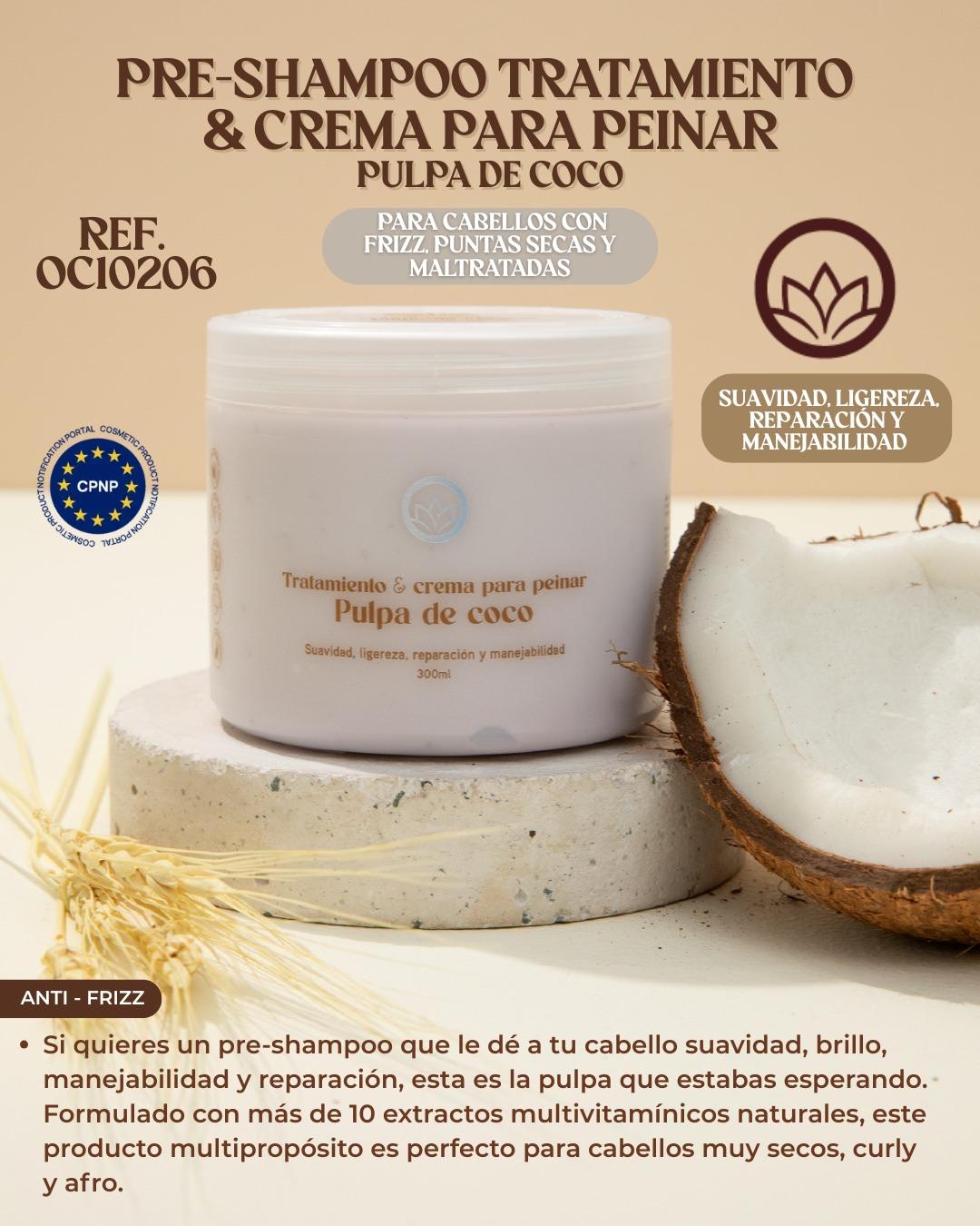 Pre-Shampoo pulpa de coco